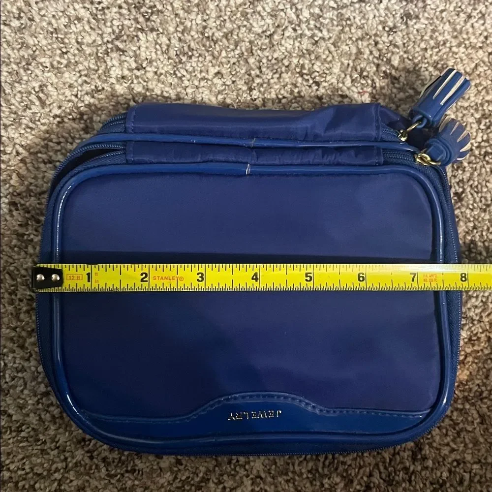 Kate Landry Blue Travel Jewelry Bag Case NWOT